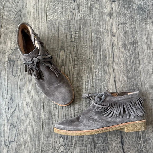 Kate Spade Bitsy Fringe Suede Booties - Picture 2 of 6